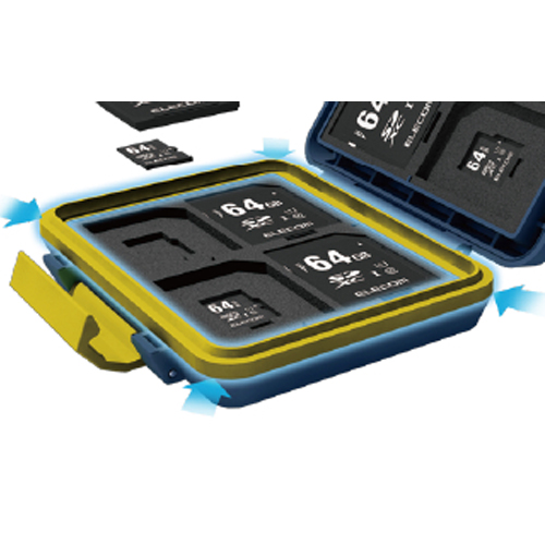 厚手のシリコン製パッキンにより、外部からの水やホコリの侵入を軽減。