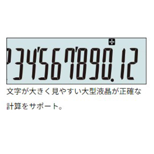 表示が見やすい大型ディスプレー