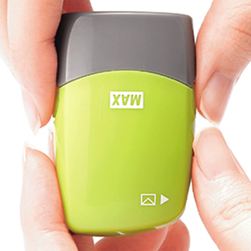 交換方法\n３，印面ローラーとキャップを本体にセット、カチッと音がするまで押し込む。