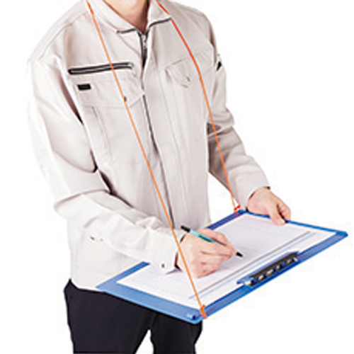 ひもを通して画板としても使えます。