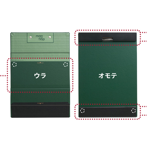 印の場所にマグネットを内蔵
