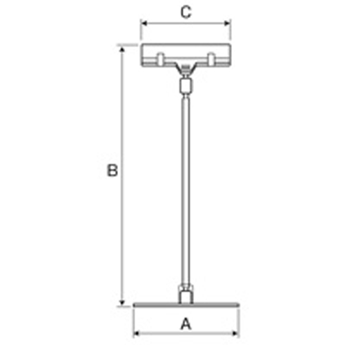A：φ100mm　　B：250mm　　C：80mm
