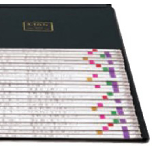 ビジブルブックは帳簿の記録性とカードの一覧性を合致させた動的管理のための能率的なシステムです。