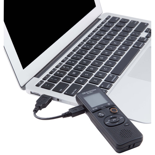 同梱のmicroUSBケーブルを使えば、簡単にパソコンと接続