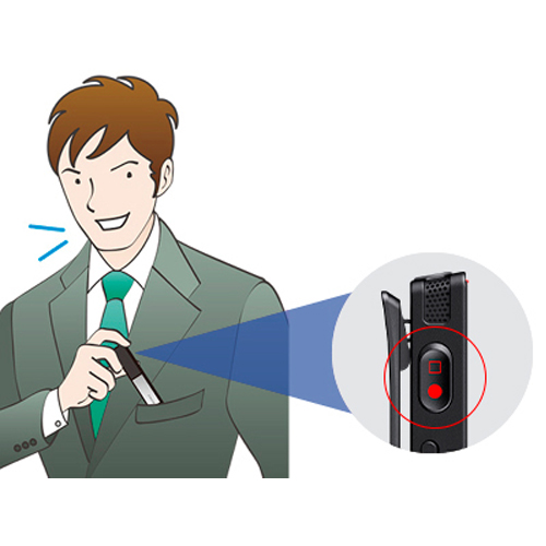 録音機会を逃さない「ワンプッシュ録音」
