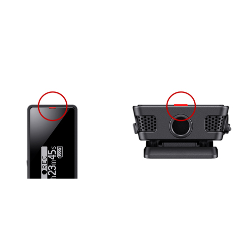 本体上部で見やすい動作表示ランプ