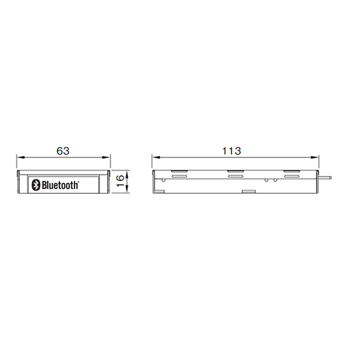 単位：㎜\nBluetoothユニット\n