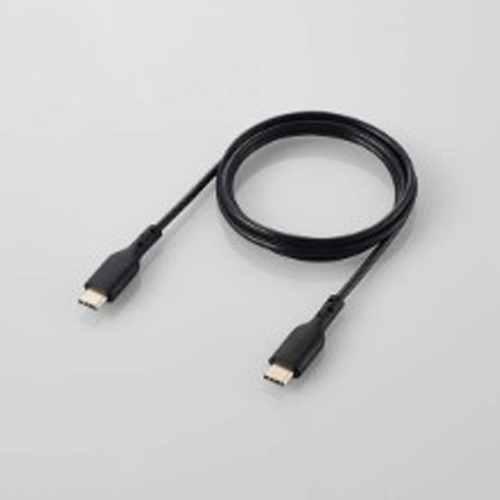 本体カラーと同色の、長さ約1mのケーブルを同梱。USB Type-C?ポートに接続して充電できます。