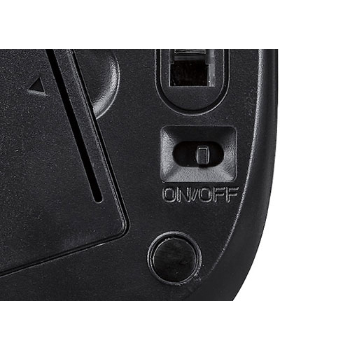 電源スイッチで電池の消耗を防ぐ