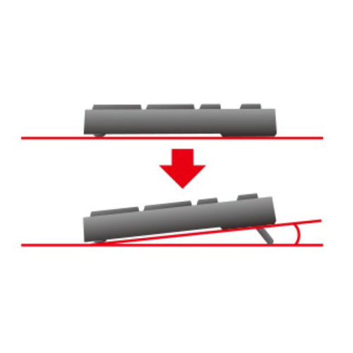 角度調節スタンド付