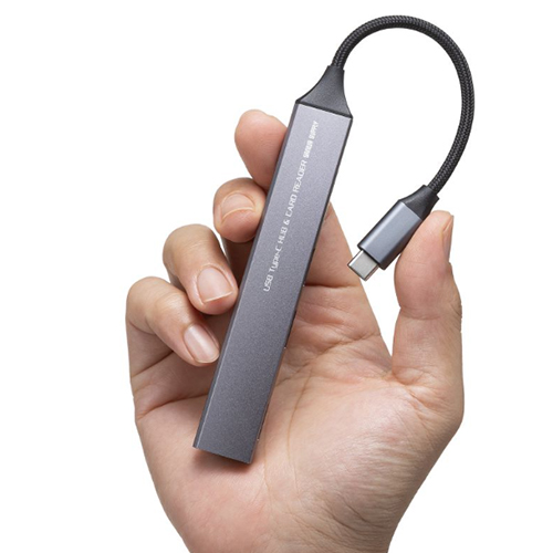 ケーブルをなくす心配がない一体型