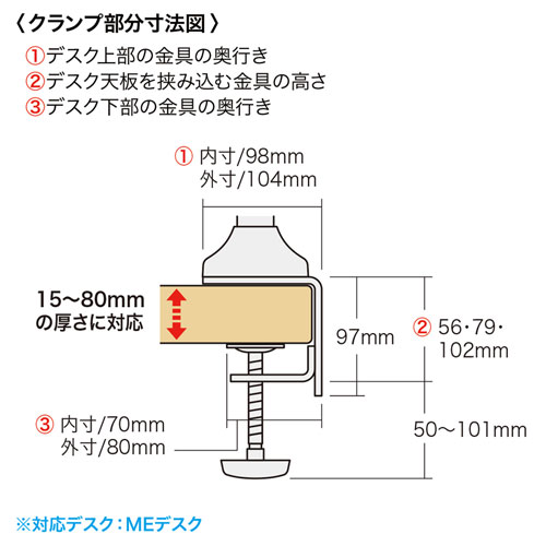 クランプ部分