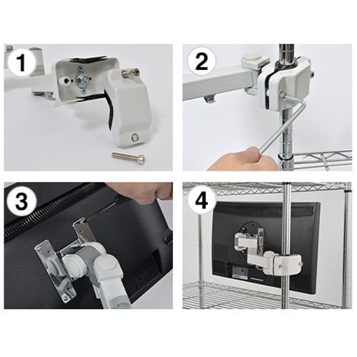 取り付け方（クリップ部・モニター部）