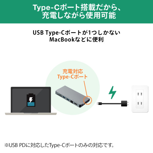 EA764BY-161｜[USB Type C] ドッキングハブのページ -
