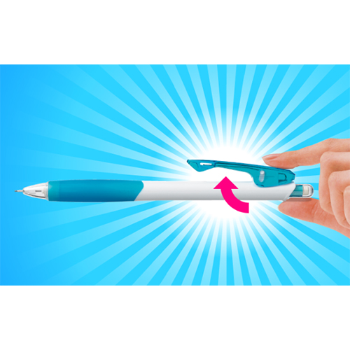 “支点スライドクリップ”搭載で、厚いものでもぴたっとホールド