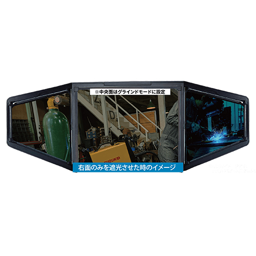 作業環境に合わせて３面それぞれに動作設定をすることが可能です。