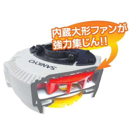 内蔵大型ファンが強力集じん
