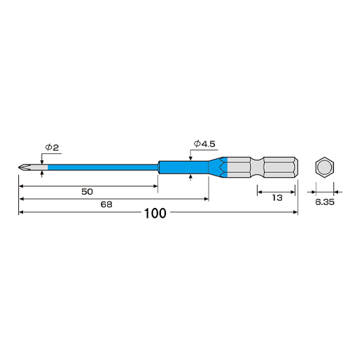 L：100mm