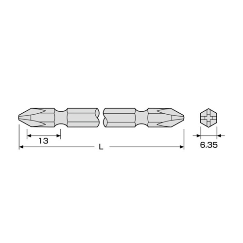 EA813AC-2｜#2x 65mm ハイパービット(ﾏｸﾞﾈｯﾄ付/5本組)のページ -