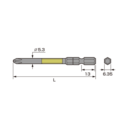 全長（L）：82mm