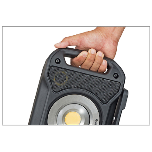 持ち運びに便利なハンドル付き