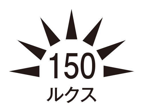 ※通電照度\n（150lxを境にON/OFF）