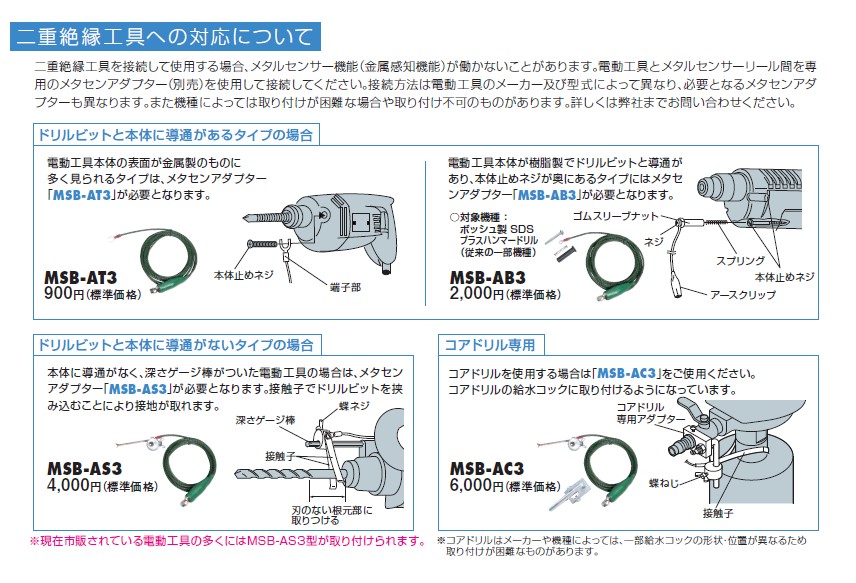 二重絶縁工具への対応について