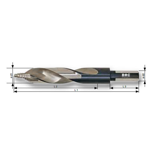 φd1：14.5mm　L1：111mm　L2：65mm　φd2：12.7mm　L3：29mm