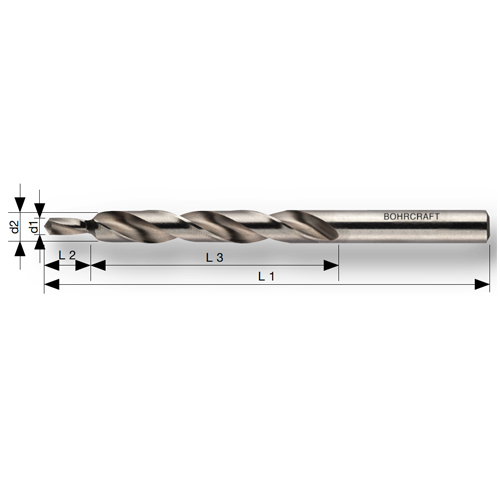 d1：3.4mm　　　d2：6.0mm\nL1：93mm　　　L2：9mm　　　L3：57mm
