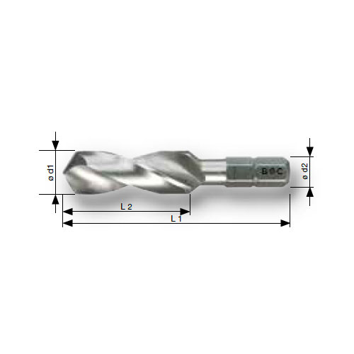φd1：10.0mm　L1：54mm　L2：38mm　φd2：6.35mm