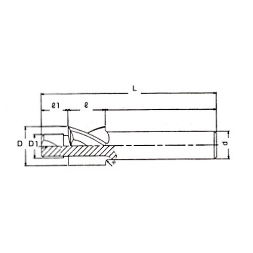 D1：5.2mm　　　l1：7mm　　　D：8.9mm\nl：10mm　　　　L：53mm　　　d：6mm