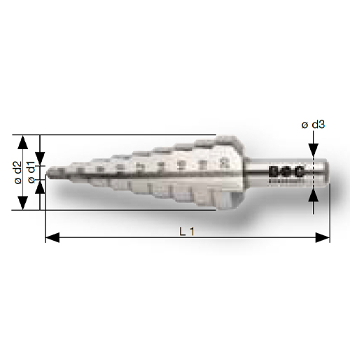 φd1-d2：4-12mm　　φd3：6mm　　L1：65mm