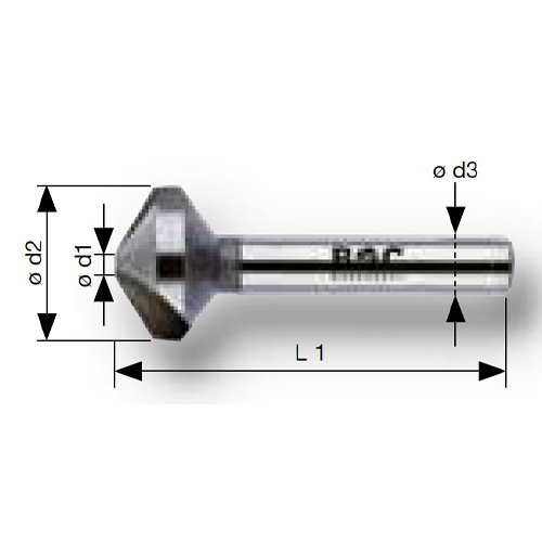φd2：25.0mm　　φd1：5.0mm　　L1：71mm\nφd3：10mm