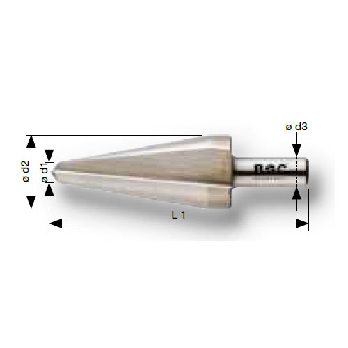 d1：6mm d2：20mm　d3：8mm　L1：70mm
