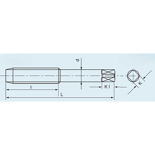 L：115mm　　　l：55mm\nd：17mm　　　K：13mm\nKl：16mm
