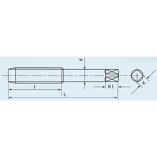 L：75mm　　　l：32mm\nd：7mm　　　K：5.5mm\nKl：8mm