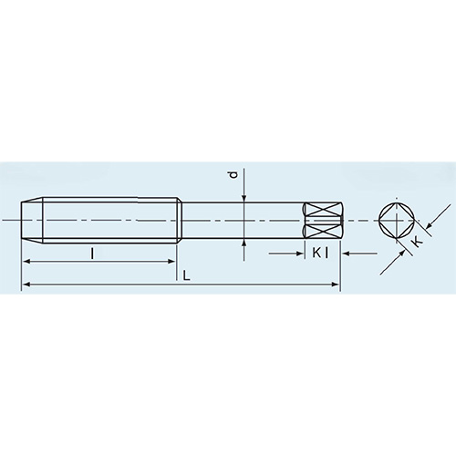 L：95mm　　　l：45mm\nd：17mm　　　K：13mm\nKl：16mm