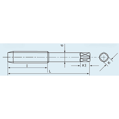 L：82mm　　　l：38mm\nd：8.5mm　　　K：6.5mm\nKl：9mm