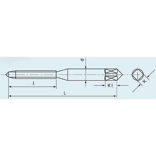 L：61mm　　　l：20mm\nd：6mm　　　K：4.5mm\nKl：7mm