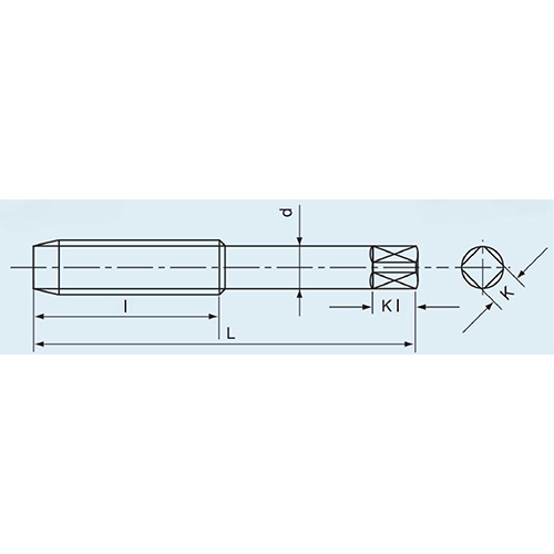 L：70mm　　　l：30mm\nd：6.1mm　 　　K：5mm\nKl：8mm