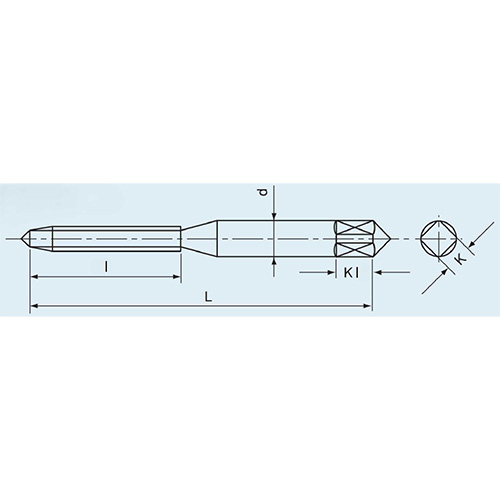L：61mm　　　l：24mm\nd：6mm　　 　K：4.5mm\nKl：7mm