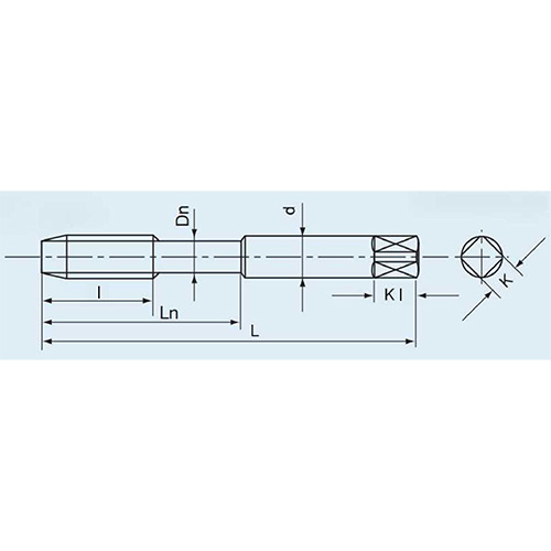 L：75mm　　　　　l：24mm\nd：7mm　　　 　　Ln：34mm\nDn：6.7mm　　　　K：5.5mm\nKl：8mm