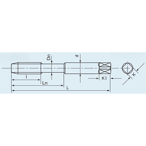 L：82mm　　　　　l：29mm\nd：8.5mm　　 　　Ln：41mm\nDn：8.2mm　　　　K：6.5mm\nKl：9mm