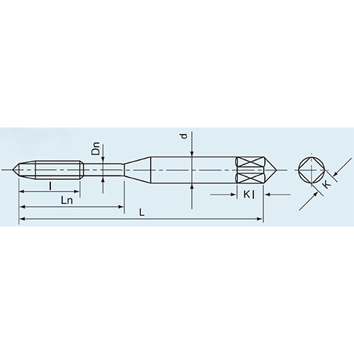 L：61mm　　　　l：19mm\nd：6mm　　　 　Ln：27mm\nDn：4.8mm　　　K：4.5mm\nKl：7mm
