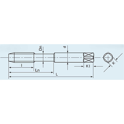 L：82mm　　　　　　l：29mm\nd：8.5mm　　　　 　Ln：41mm\nDn：8.2mm　　　　　K：6.5mm\nKl：9mm