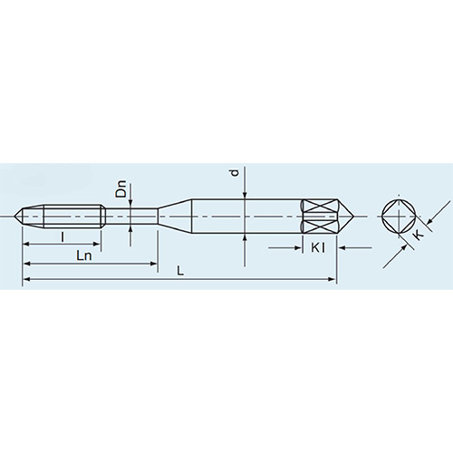 L：60mm　　　　　　l：16mm\nd：5.5mm　　　　 　Ln：24mm\nDn：4.05mm　　　　K：4.5mm\nKl：7mm