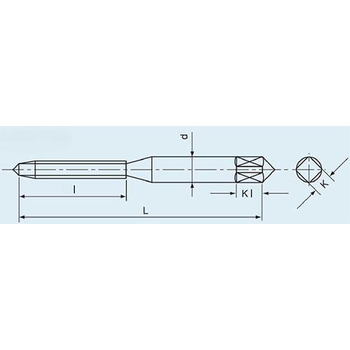 L：46mm　　　　　l：18mm\nd：4mm　　　　　K：3.2mm\nKl：6mm