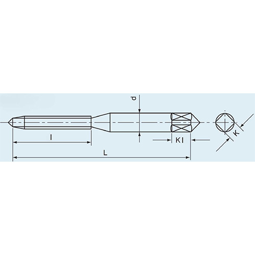 L：60mm　　　　　l：22mm\nd：5.5mm　　　　　K：4.5mm\nKl：7mm