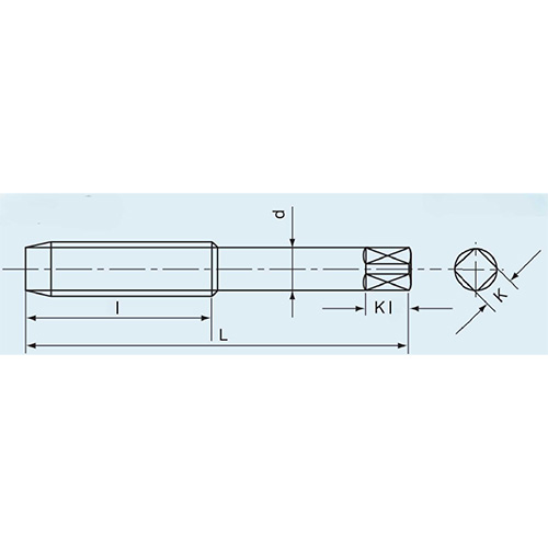 L：75mm　　　　　l：32mm\nd：7mm　　　　　　K：5.5mm\nKl：8mm