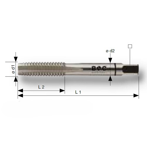 φd1：No.12×24　　L1：50mm　　L2：18mm\nφd2：6.0mm　　■：4.9mm